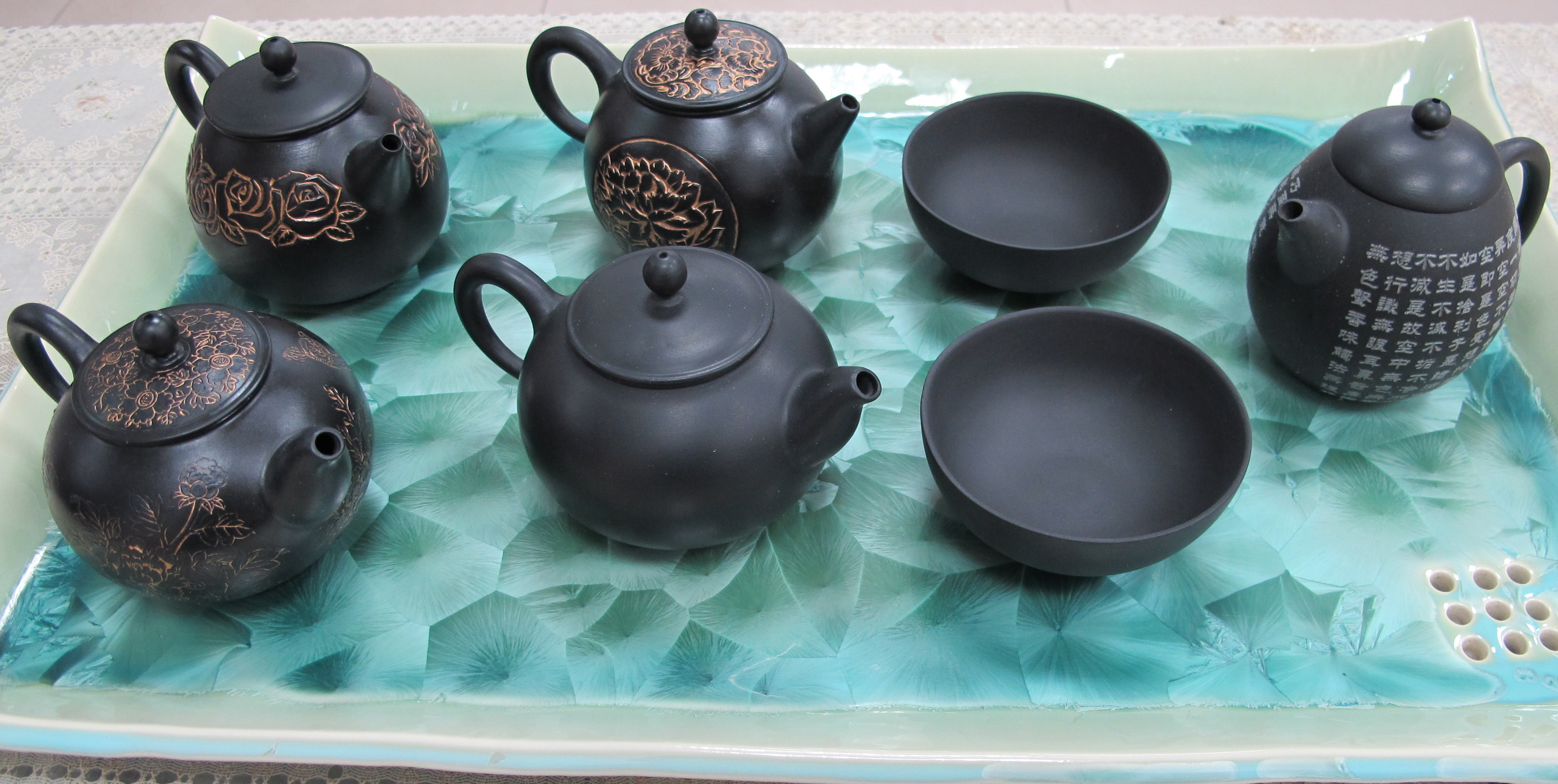 Bamboo Charcoal Ceramic Tea Sets